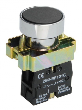 Кнопка LAY5-BA21 без подсветки черн. 1з ИЭК BBT60-BA-K02 156110