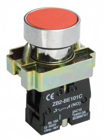 Кнопка LAY5-BA41 без подсветки красн. 1з ИЭК BBT60-BA-K04 201331