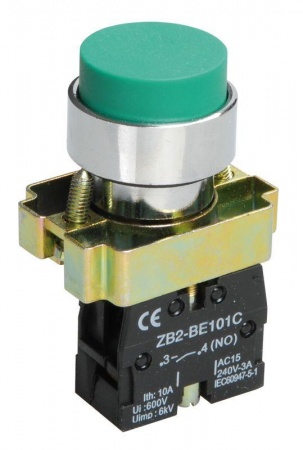 Кнопка LAY5-BL31 без подсветки зел. 1з ИЭК BBT70-BL-K06 1036164