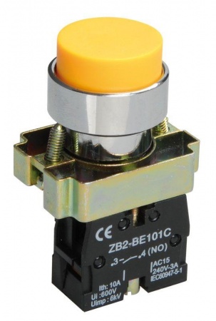 Кнопка LAY5-BL51 без подсветки жел. 1з ИЭК BBT71-BL-K05 222779
