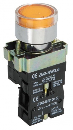 Кнопка LAY5-BW3561 c подсв. желт. 1з ИЭК BBT50-BW-K05 207967