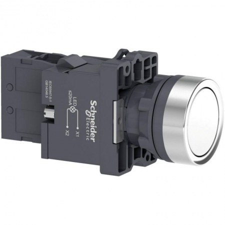 Кнопка LED 1НO 220В с подсвет. бел. SchE XA2EW31M1 1146419
