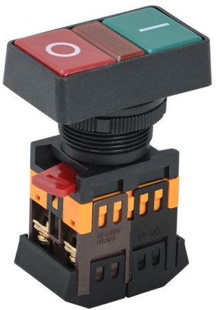 Кнопка PPBB-30N "I-0" 1з+1р ИЭК BBD20-PPBB-K51 78938