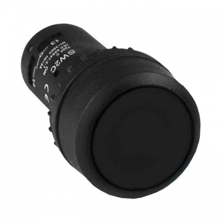 Кнопка SW2C-11 с фиксацией черн. NO+NC PROxima EKF sw2c-11f 483596