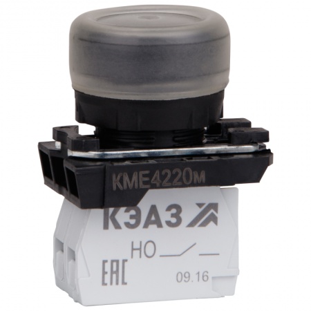 Кнопка КМЕ 4220м 2но+0нз цилиндр IP65 черн. КЭАЗ 248245 1214077