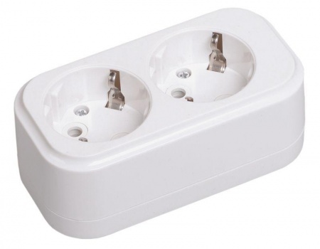 Колодка удлинителя 2-м К02 2Р+РЕ 16А/250В CLASSIC ИЭК KYP11-16-02-00-Z 315448