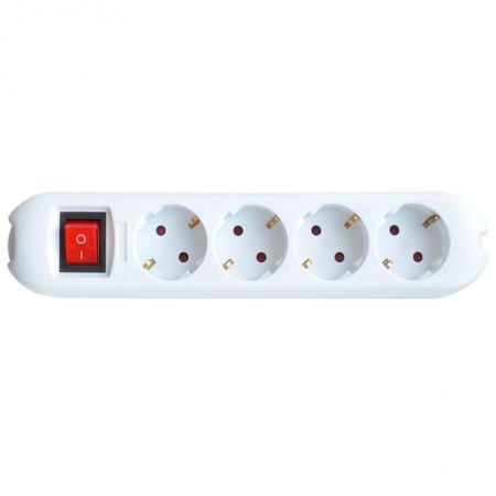 Колодка удлинителя 4GS-SMART 4-м с выкл. 5440 16А с заземл. IN HOME 4690612010496 470137