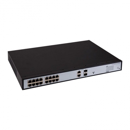 Коммутатор PoE 16 + 2 COMBO 15.4Вт на порт с грозозащитой Rexant 45-0516 468145