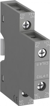 Контакт дополнительный 1НО+1Н3 CAL4-11 бок. для контакторов AF09-38 и NF ABB 1SBN010120R1011 202948