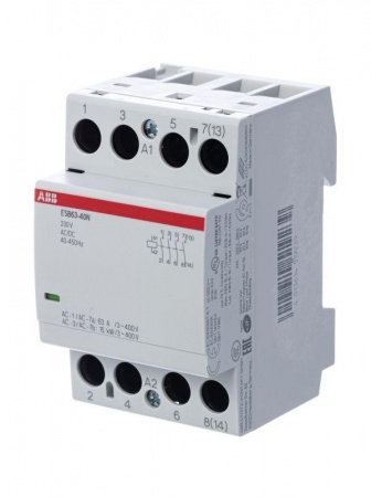 Контактор ESB63-40N-06 модульный (63А АС-1 4НО) катушка 230В AC/DC ABB 1SAE351111R0640 1247200