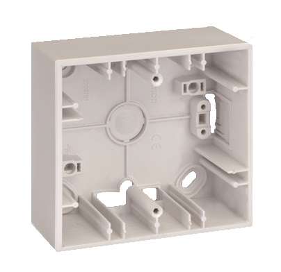 Коробка 1 пост ОП Simon27 86х93х37мм сл. кость 2700751-31 207410