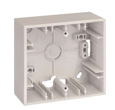 Коробка 2 поста ОП Simon27 86х164х37мм сл. кость 2700752-31 207412