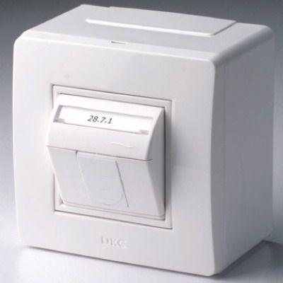 Коробка PDD-N60 с роз. BRAVA RJ11+RJ45 кор. ДКС 10665B 221527