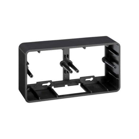 Коробка для наруж. монтажа на 2-мод. K45 графит Simon Connect R450-14 393769