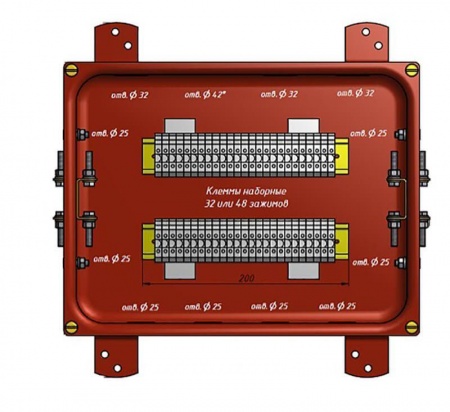 Коробка КС-40 УХЛ1.5 IP43 метал. заглушки ЗЭТА zeta30356 367355