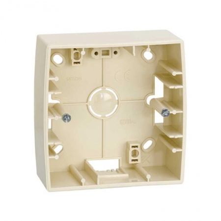 Коробка наружной установки 1-м 89х89х27мм Simon82 сл. кость 82750-31 393776