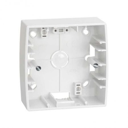 Коробка наружной установки 1-м 89х89х37мм Simon82 бел. 82751-30 393777