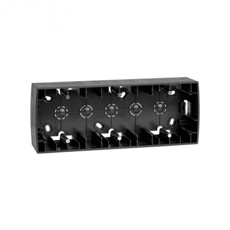 Коробка наружной установки 3-м 89х229х37мм Simon82 графит 82771-38 393787