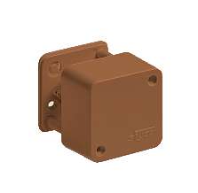 Коробка ОП Тусо распаячная 55х55х32мм 2 клемника корич. IP40 Рувинил 65002К 338556