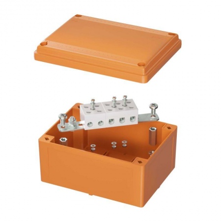 Коробка ответвительная FS 150х110х70мм 5р 450В 30А 16кв.мм с гладкими стенками и клеммн. IP56 пластик. ДКС FSB20516 439291