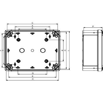 Коробка пласт. Abs 116х116х62 SchE NSYTBS11116 1044661