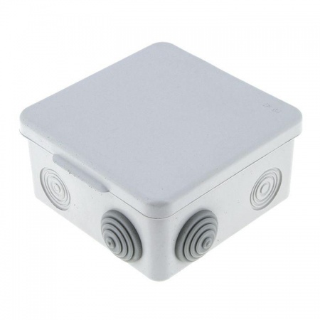 Коробка распаячная КМР-030-014 наруж. с крышкой 105х105х50 АБС 8 входов IP54 сер. EKF plc-kmr-030-014 296260