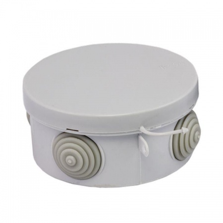 Коробка распаячная КМР-040-039 наруж. с крышкой 85х40 АБС 4 входа IP54 сер. EKF plc-kmr-040-039 289885