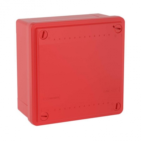Коробка распр. ОП 100х100х50 (гладкие стенки) IP56 красн. ДКС 53811 323775