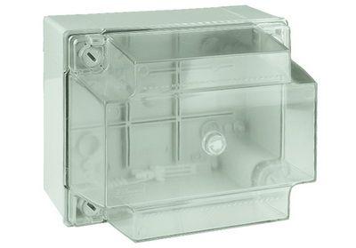 Коробка распр. ОП 380х300х180 (гладкие стенки прозр. крыш.) IP56 ДКС 54440 1008411