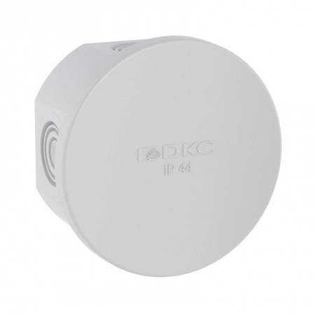 Коробка распр. ОП 65х35 (4 каб.ввод.) IP44 (розн. уп.24шт) ДКС 53500R 1008715