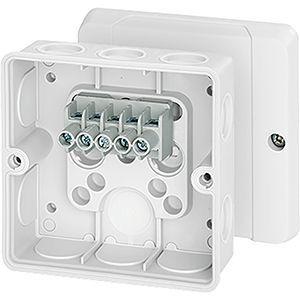 Коробка распр. ОП 98х98х52 с клемн. IP55 бел. DE9346 HENSEL 6000323 87035