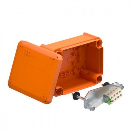 Коробка распределительная огнестойкая 150х116х67мм IP65 T 100 E 4-5 оранж. OBO 7205510 272047