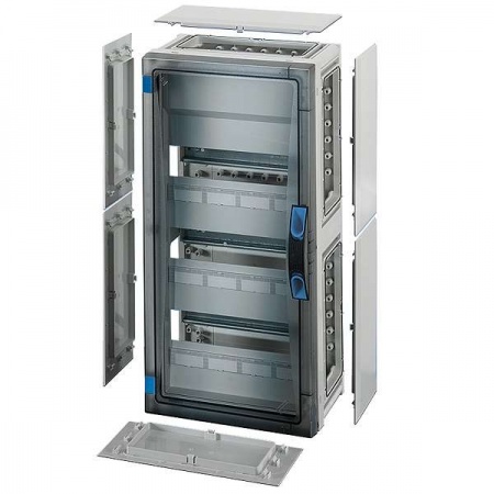 Корпус пластиковый 546х276х186 N+PE ручное запирание сер. с прозр. дверью FP 1315 HENSEL 68000150 402377