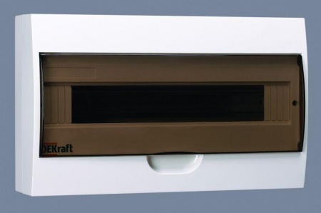 Корпус пластиковый навес. 18мод. IP41 ЩРН-П-18 DEKraft 31012DEK 1113504