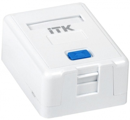 Корпус розетки настен. для установки одного модуля KJ бел. ITK CS2-012 301945