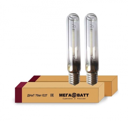 Лампа газоразрядная натриевая ДНаТ 70 E27 (25) МЕГАВАТТ 02911 472739