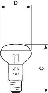 Лампа галогенная EcoClassic 28Вт E27 230В NR63 FR Philips 925645344201 / 872790082046100 244754