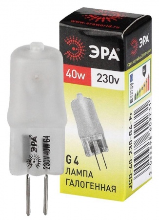 Лампа галогенная G4-JCD-40W-230V-Fr 40Вт G4 230В Эра C0039282 287132