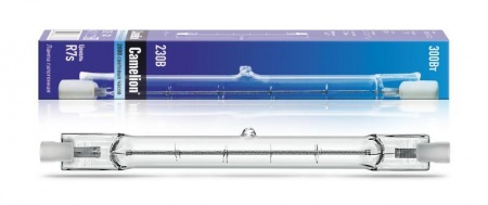 Лампа галогенная J118 300Вт линейная R7s 2850К 240В лин. 118мм Camelion 2936 329678