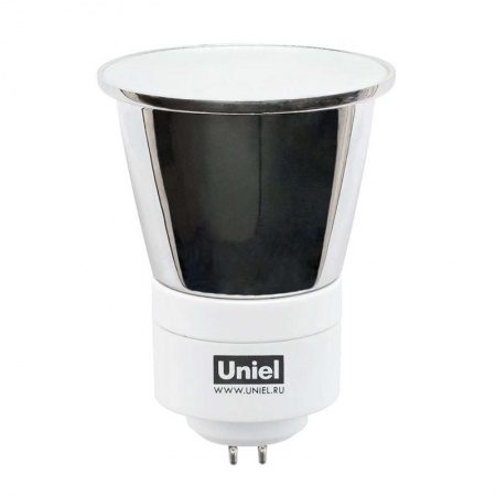 Лампа люминесцентная компакт. ESL JCDR 7Вт GU5.3 спиральная 2800К FR Uniel 00593 119981