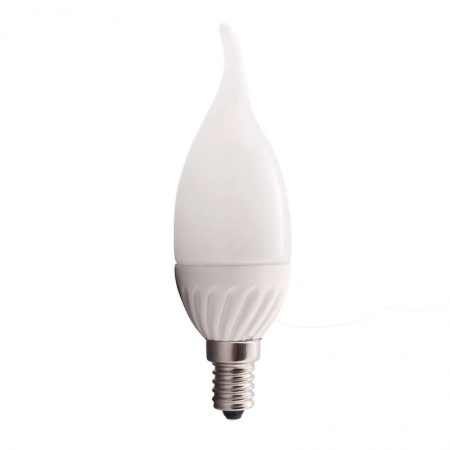 Лампа светодиодная HLB 05-37-W-02 5Вт свеча 2700К тепл. бел. E14 350лм 165-265В Новый Свет 500208 307421