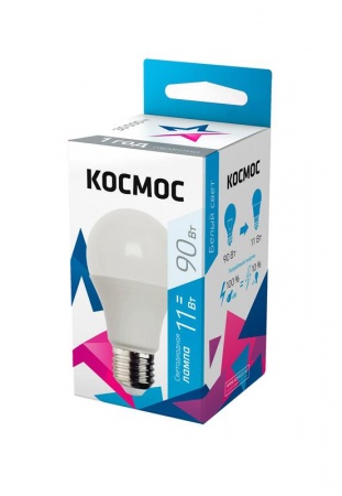 Лампа светодиодная LED A60 11Вт 220В E27 4500К Космос Lksm_LED11wA60E2745 285296
