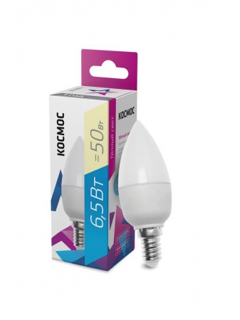 Лампа светодиодная LED BASIC CN 6.5Вт 220В E14 3000К Космос LkecLED6.5wCNE1430 417235