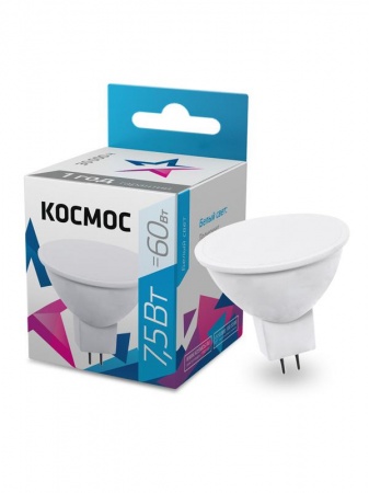 Лампа светодиодная LED BASIC JCDR 7.5Вт 220В GU5.3 4500К Космос LkecLED7.5wJCDRC45 417262