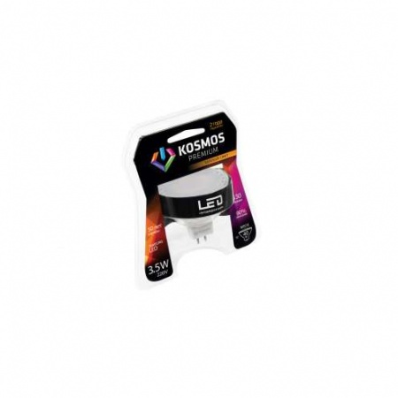 Лампа светодиодная LED KOSMOS premium 3.5Вт MR16 GU5.3 230В 3000К Космос KLED3.5w230MR16G5327 265137