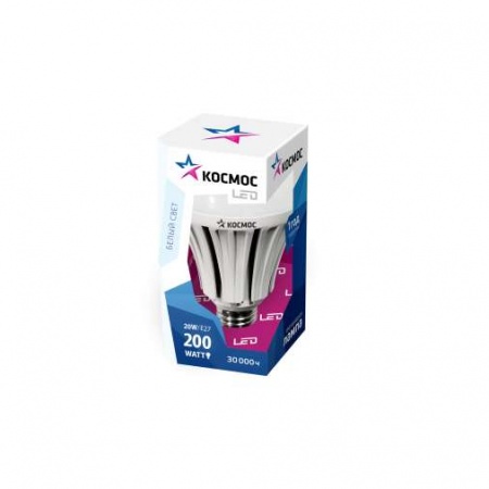 Лампа светодиодная LED А80 20Вт грушевидная E27 230В 4500К Космос lksm20wA80230vE2745 264748