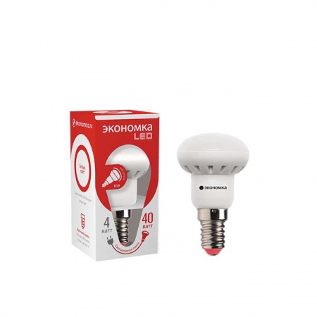 Лампа светодиодная R39 3Вт 4500К белый E14 260лм 220-240В ЭКОНОМКА Eco_LED3wR39E1445 / Eco_LED4wR39E1445 296750