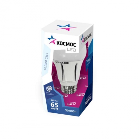 Лампа светодиодная диммир. LED A60 8Вт 220В E27 4500К Космос Lksm_LED8wA60E2745_d 291701