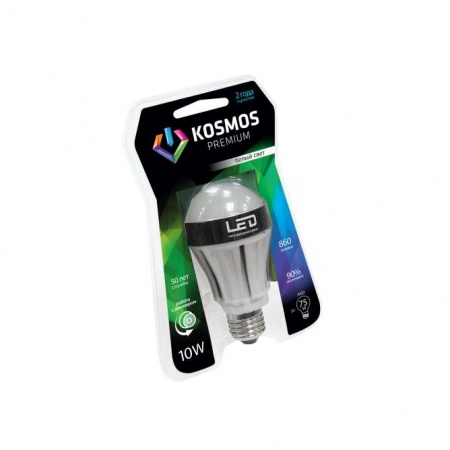Лампа светодиодная диммир. LED KOSMOS premium A60 10Вт грушевидная E27 230В 4500К Космос KLED10wA60230vE2745d 260620