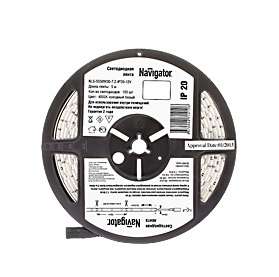 Лента светодиодная 71 412 NLS-5050W30-7.2 IP20 12B R5 7.2Вт/м (уп.5м) Navigator 18197 220225